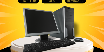 Black and Yellow Modern Personal Computer Amazon Product Image